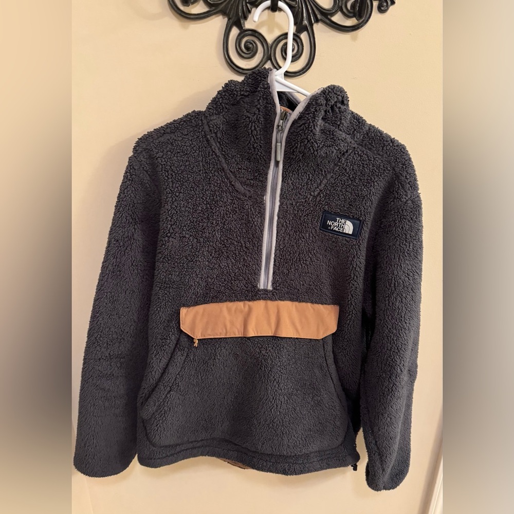 Mens The North Face Campshire Sherpa Fleece Hoodie Hooded Jacket size medium